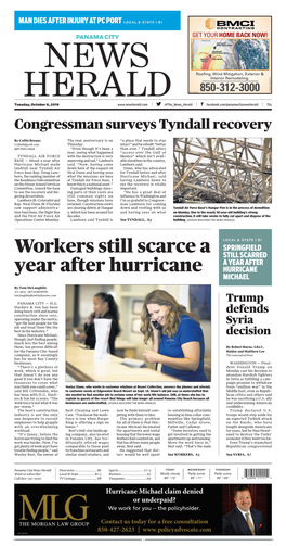 Workers Still Scarce a Year After Hurricane