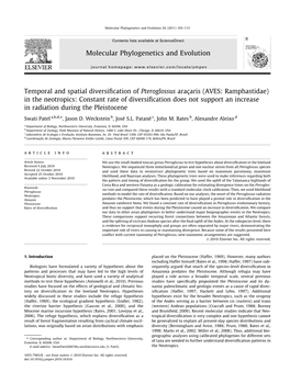 Molecular Phylogenetics and Evolution 58 (2011) 105–115