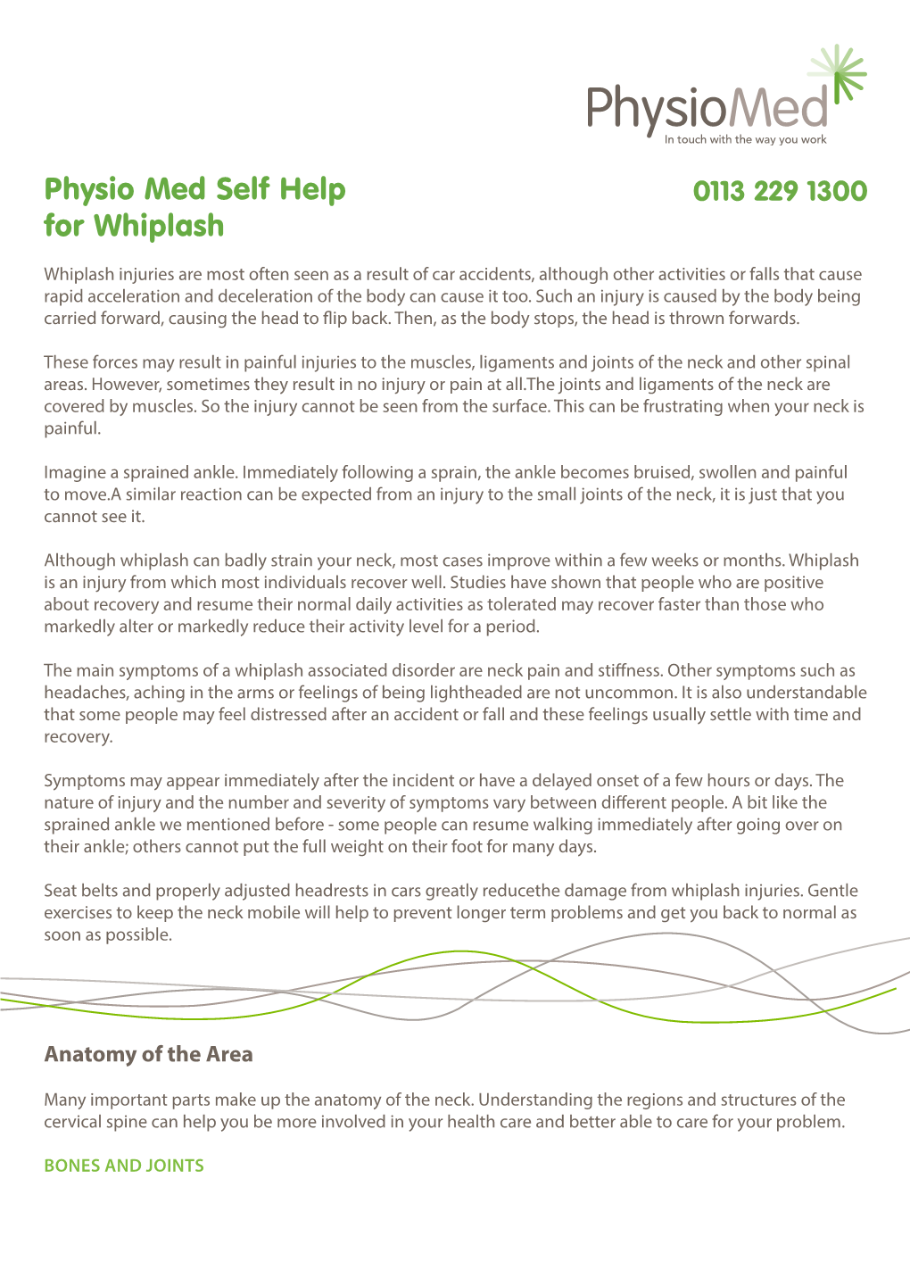 Physio Med Self Help for Whiplash