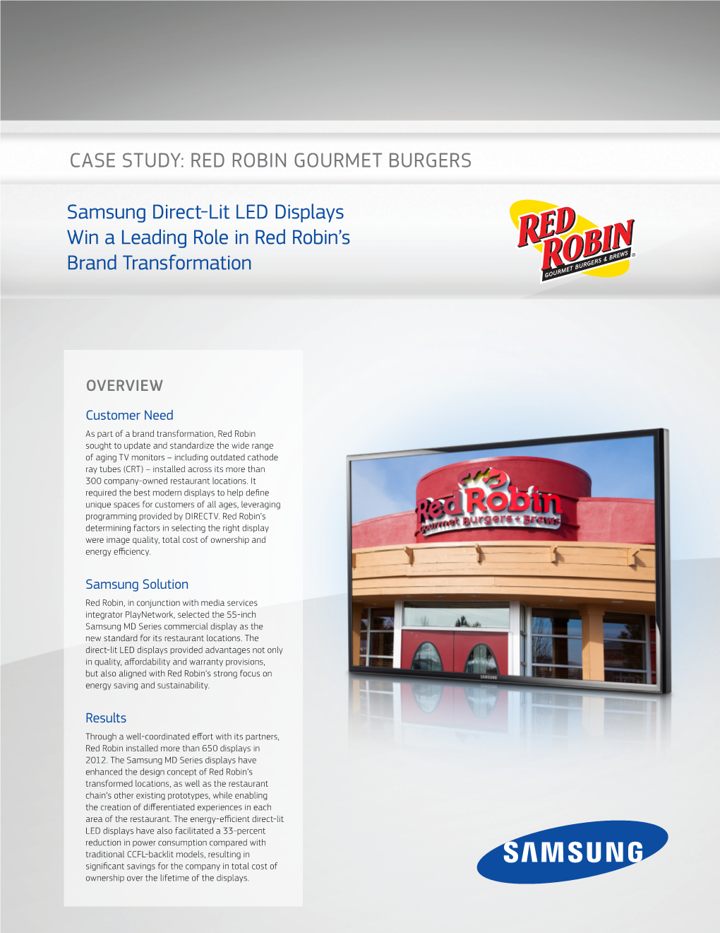 Case Study: Red Robin Gourmet Burgers