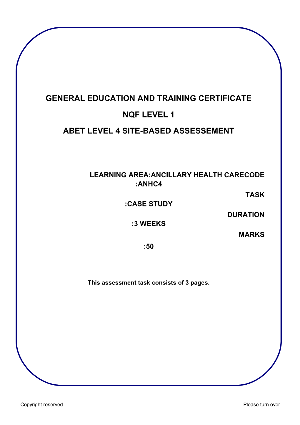 Abet Level 4 Summative Assessment s1