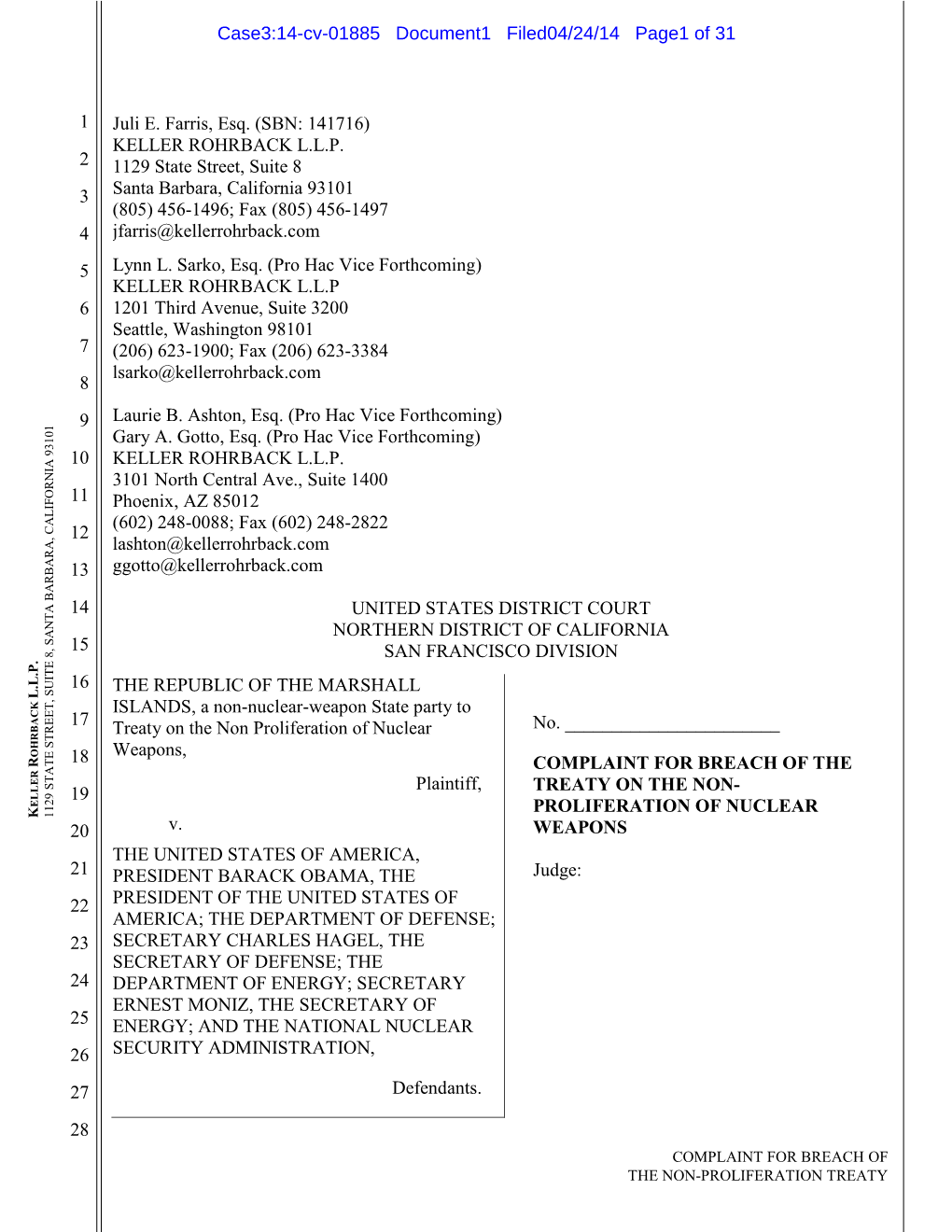 Marshall Islands 4/24/14 Complaint (PDF)