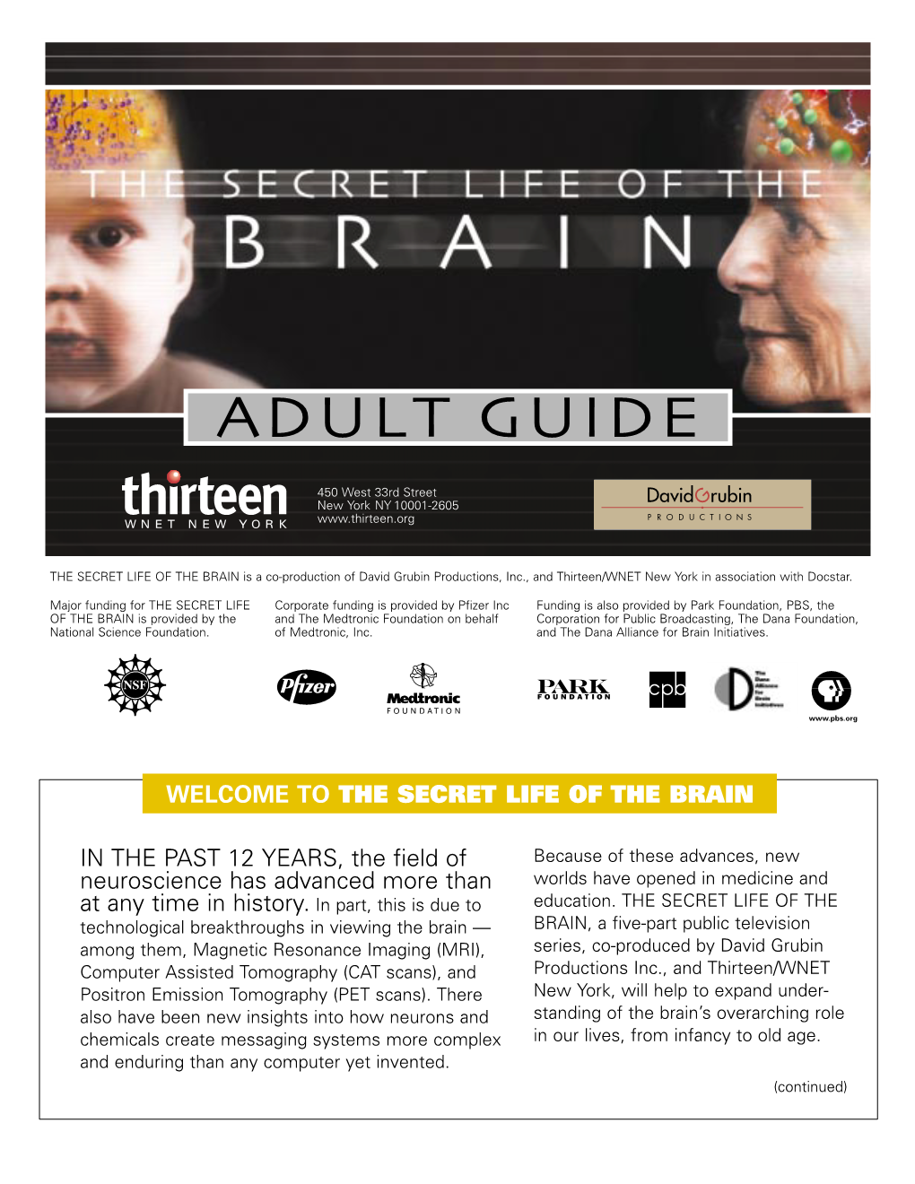 BRAIN Adult Guide For