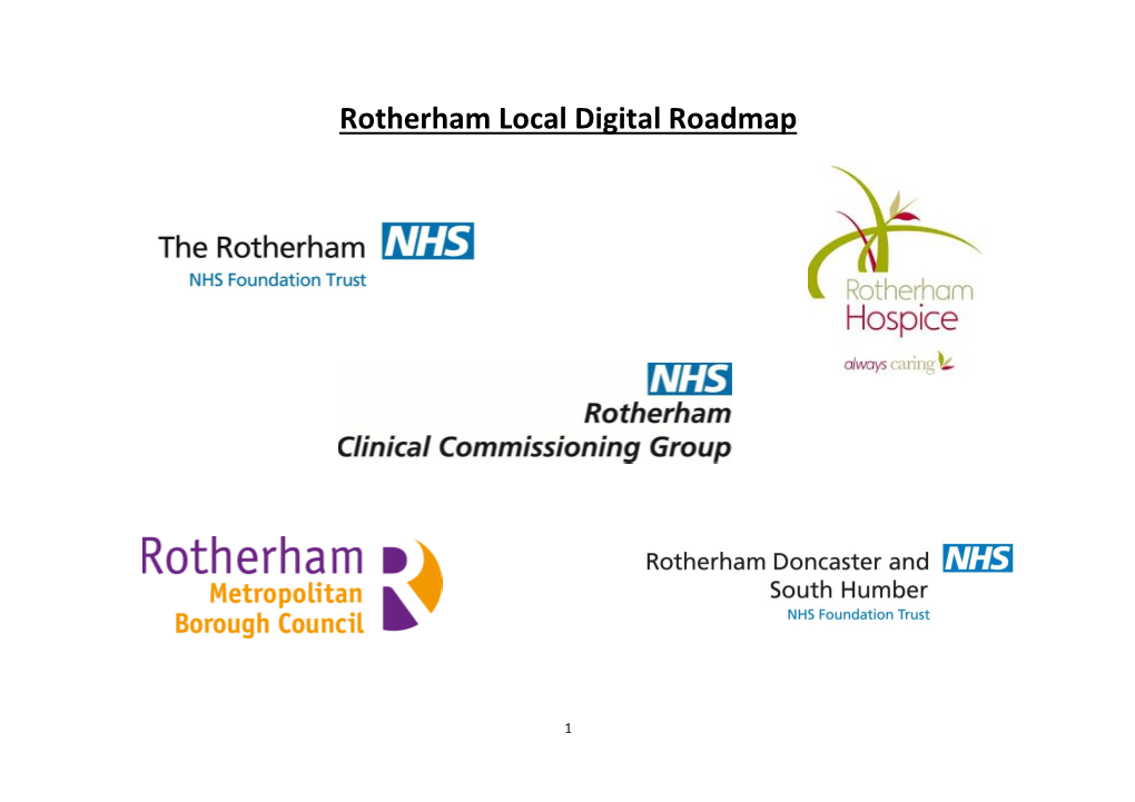 Rotherham Local Digital Roadmap