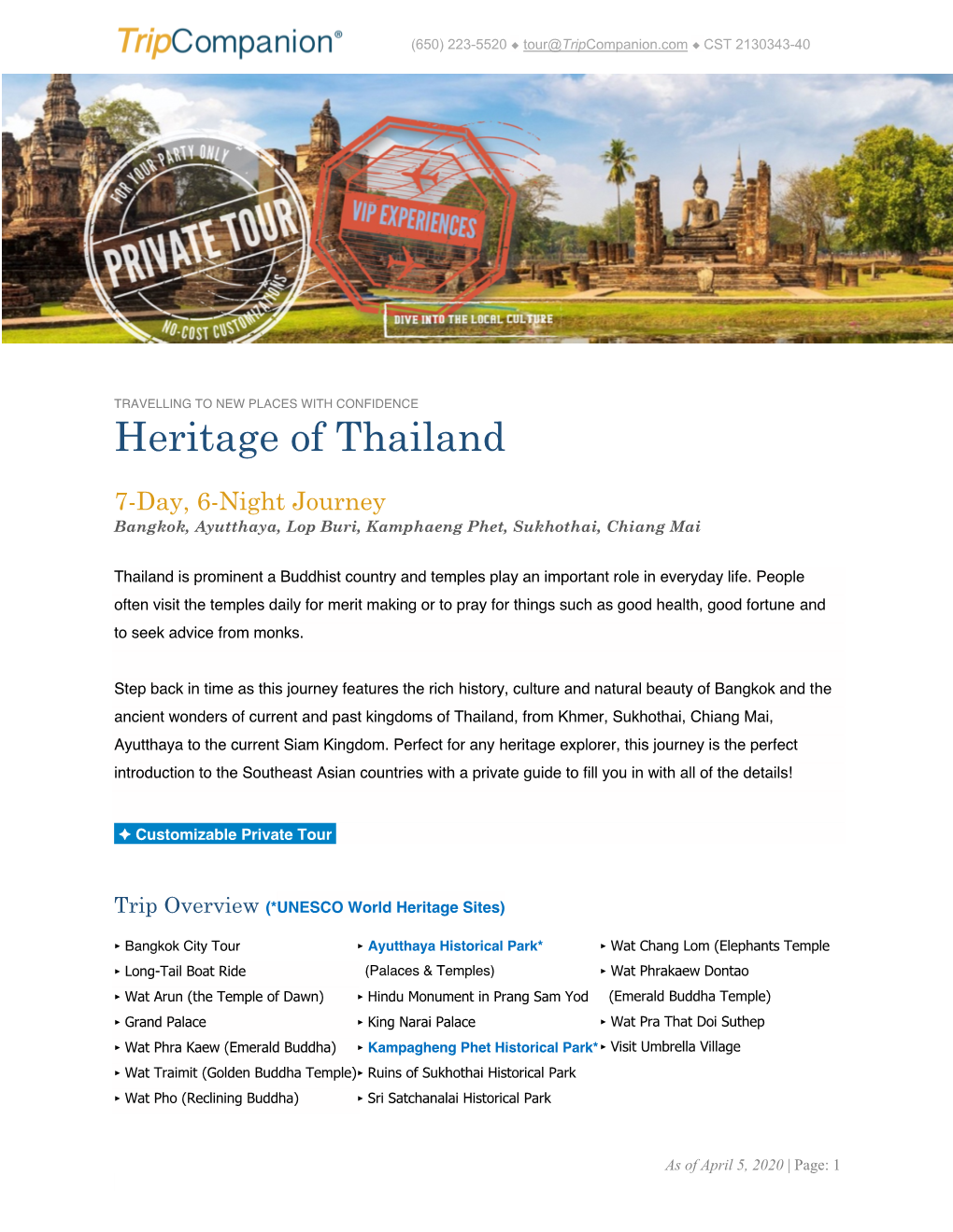 Heritage of Thailand