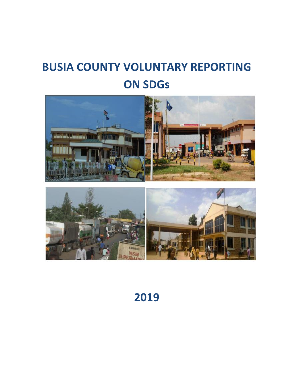 BUSIA COUNTY VOLUNTARY REPORTING on Sdgs