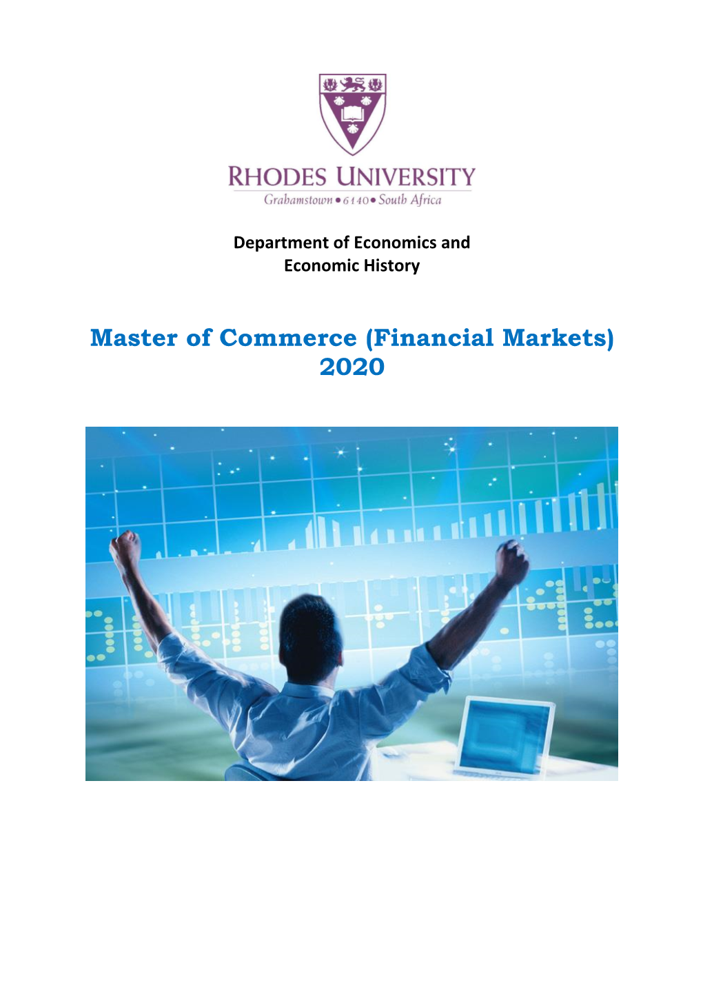 Master of Commerce (Financial Markets) 2020
