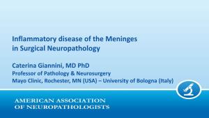 Inflammatory Disease of the Meninges in Surgical Neuropathology