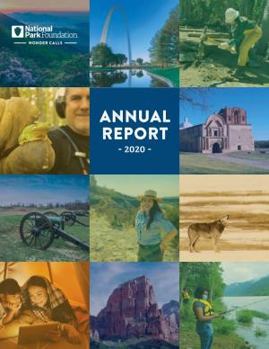 2020 ANNUAL REPORT 3 National Mall and Memorial Parks