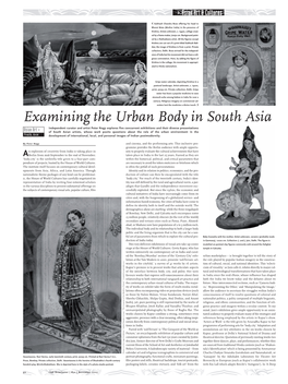 Examining the Urban Body in South Asia