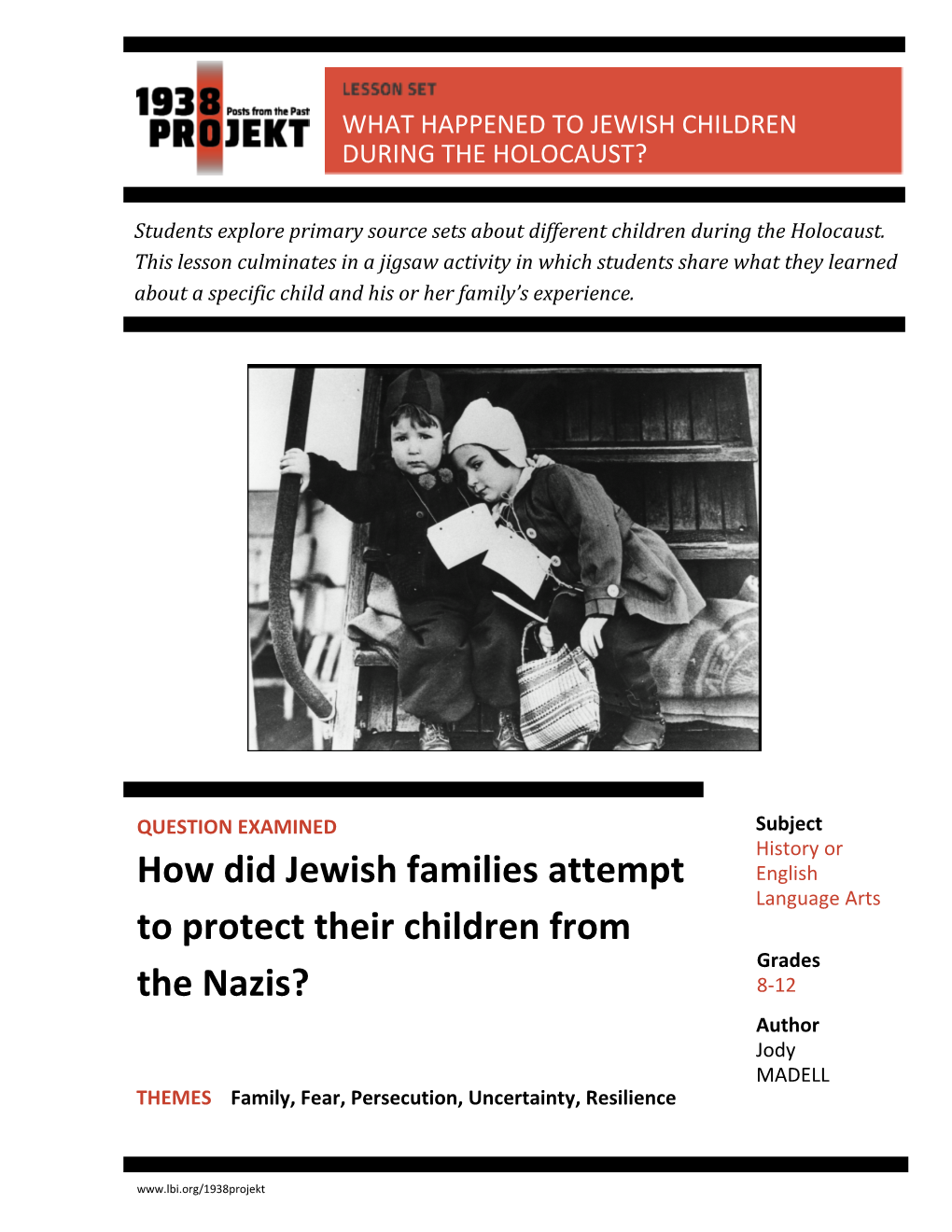 What Happened to Jewish Children During the Holocaust?
