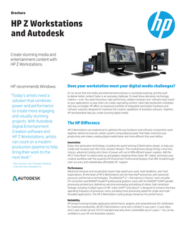 HP Z Workstations and Autodesk