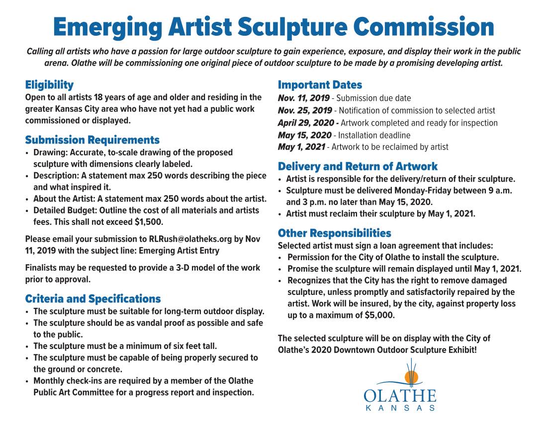 Emerging Artist Sculpture Commission