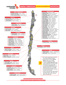 Lugar Nacimiento Deportistas Mapas Temáticos