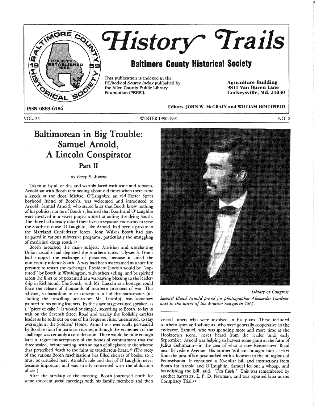 Samuel Arnold, a Lincoln Conspirator Part II by Percy E