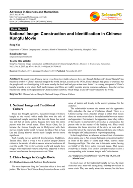 Construction and Identification in Chinese Kungfu Movie