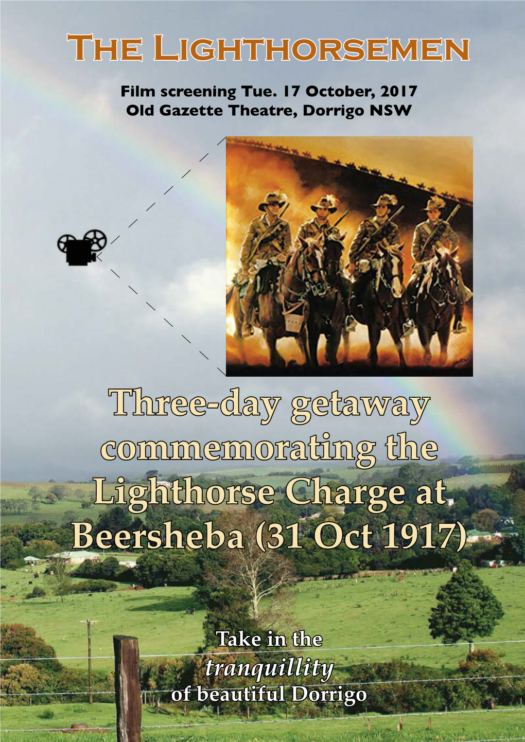 Three-Day Getaway Commemorating the Lighthorse Charge at Beersheba (31 Oct 1917)