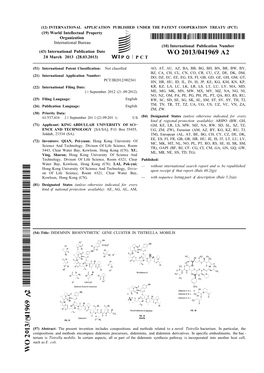 WO 2013/041969 A2 28 March 2013 (28.03.2013) P O P C T