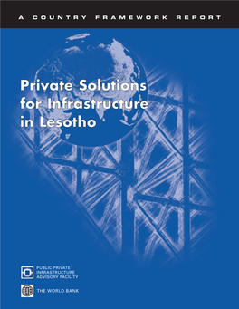 Private Solutions for Infrastructure in Lesotho