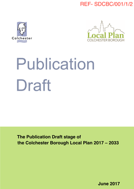 Colchester Borough Local Plan 2017 – 2033