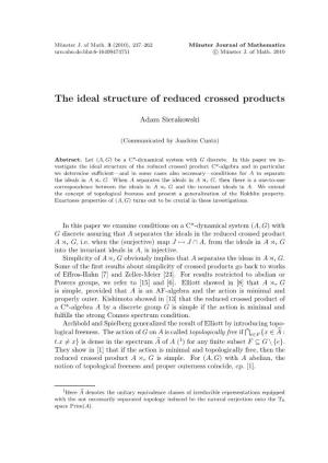 The Ideal Structure of Reduced Crossed Products