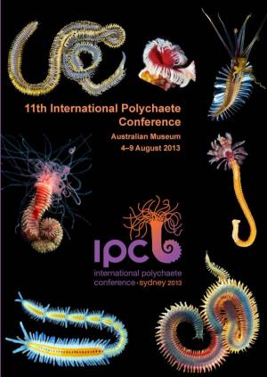11Th International Polychaete Conference Sydney, Australia 4-9