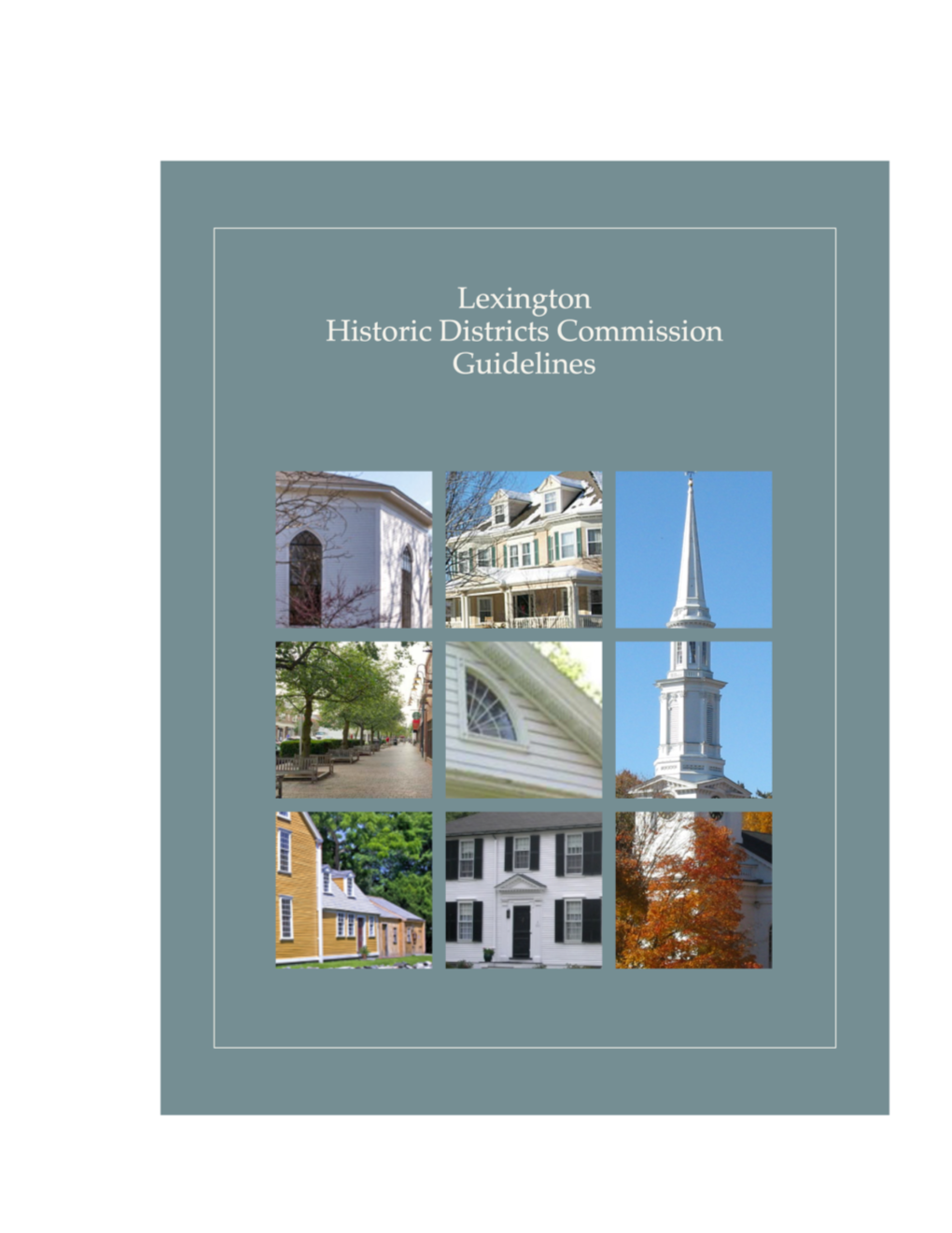 Historic Districts Guidelines
