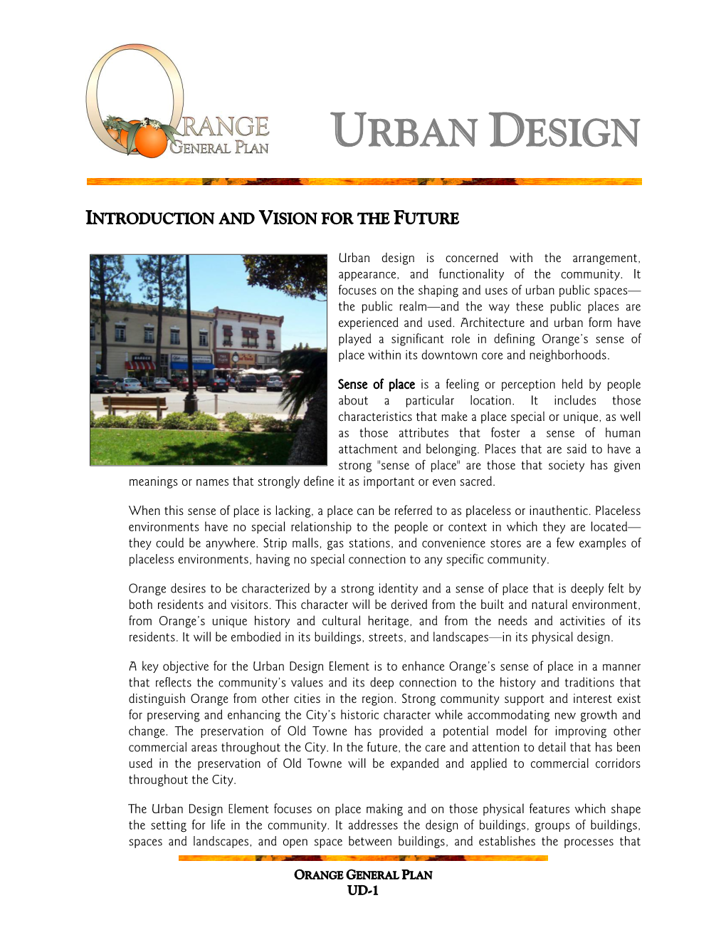 General Plan Ud-1 Urban Design