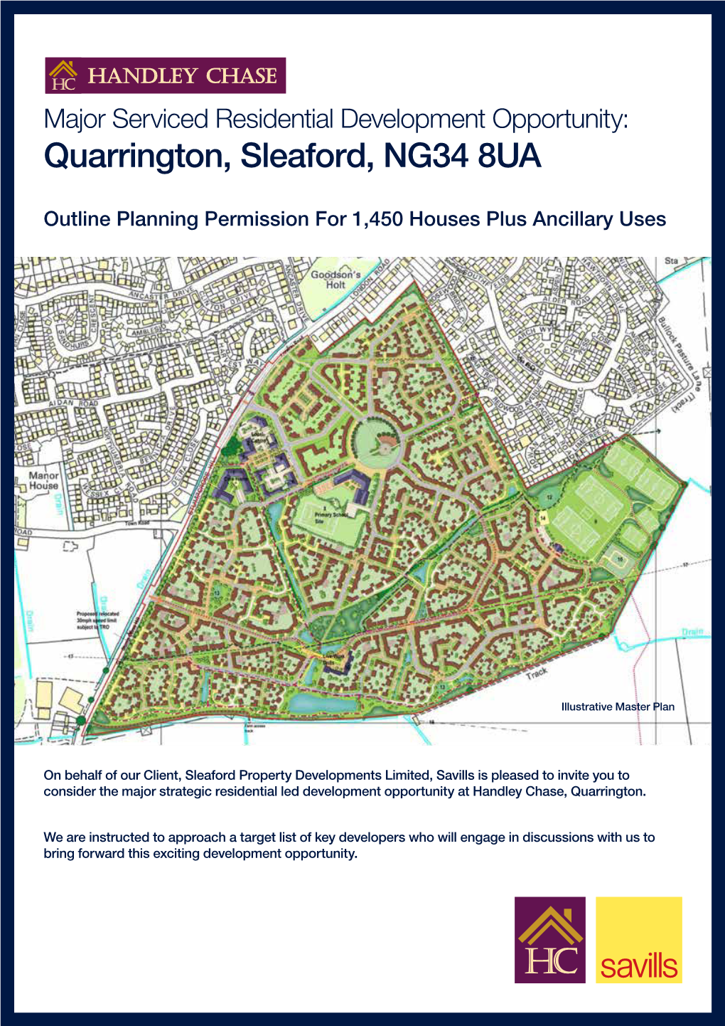 Major Serviced Residential Development Opportunity: Quarrington, Sleaford, NG34 8UA