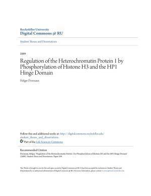 Regulation of the Heterochromatin Protein 1 by Phosphorylation of Histone H3 and the HP1 Hinge Domain Holger Dormann