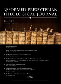 The Reformed Presbyterian Theological Journal