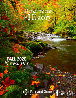 READ NOW About Fall 2020 Department of History Newsletter