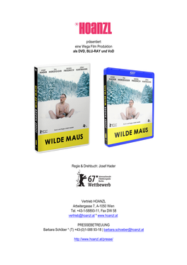 Präsentiert Eine Wega Film Produktion Als DVD, BLU-RAY Und Vod Regie & Drehbuch