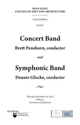 Concert Band Symphonic Band