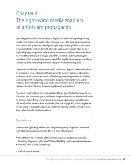 Chapter 4 the Right-Wing Media Enablers of Anti-Islam Propaganda