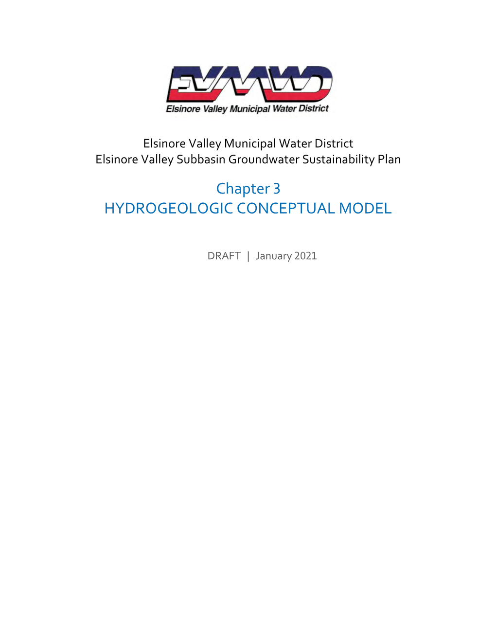 Chapter 3 HYDROGEOLOGIC CONCEPTUAL MODEL