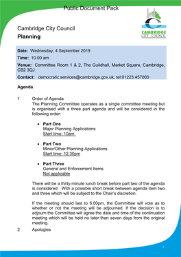 (Public Pack)Agenda Document for Planning, 04/09/2019 10:00