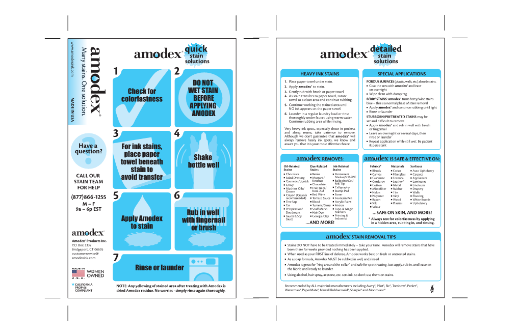 Amodex Stain Remover