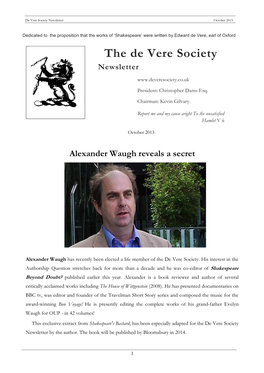 The De Vere Society Newsletter