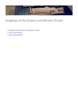 Kingdoms of the Eastern and Western Franks