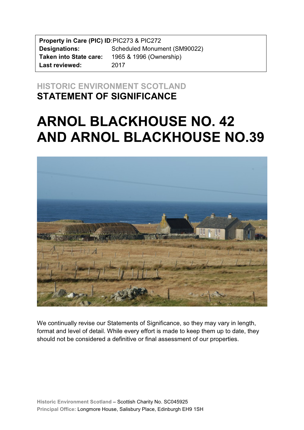 Arnol Blackhouse No. 42 and Arnol Blackhouse No.39