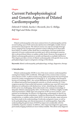 Current Pathophysiological and Genetic Aspects of Dilated Cardiomyopathy Deborah P