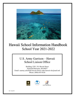 Hawaii School Information 2021-2022