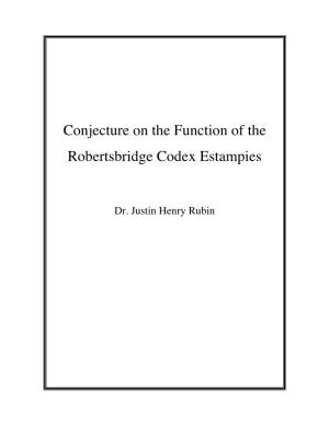 Conjecture on the Function of the Robertsbridge Codex Estampies