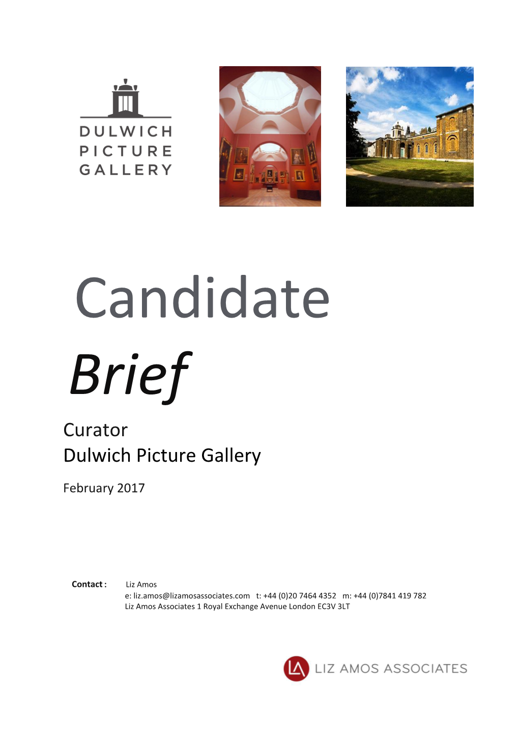 Curator Dulwich Picture Gallery