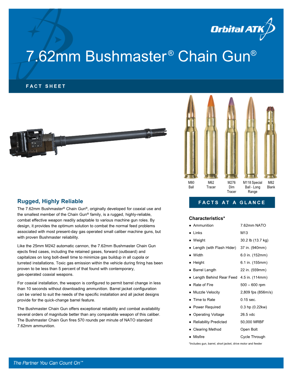 7.62Mm Bushmaster® Chain Gun®