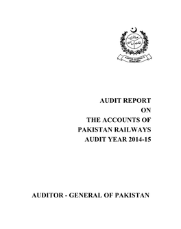 Audit Report on the Accounts of Pakistan Railways Audit Year 2014-15
