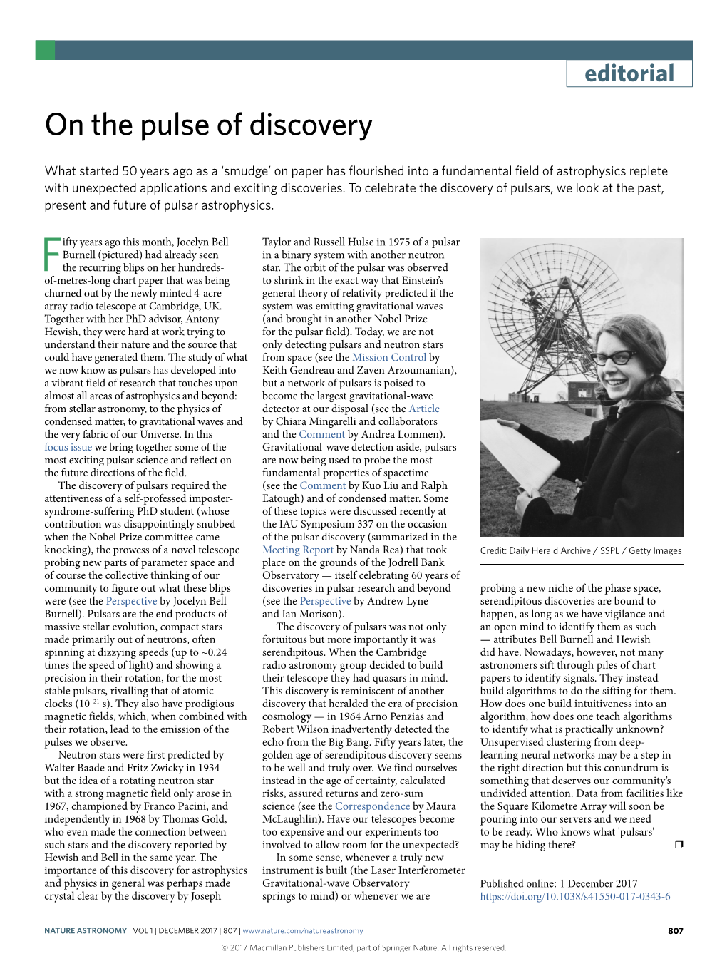 On the Pulse of Discovery