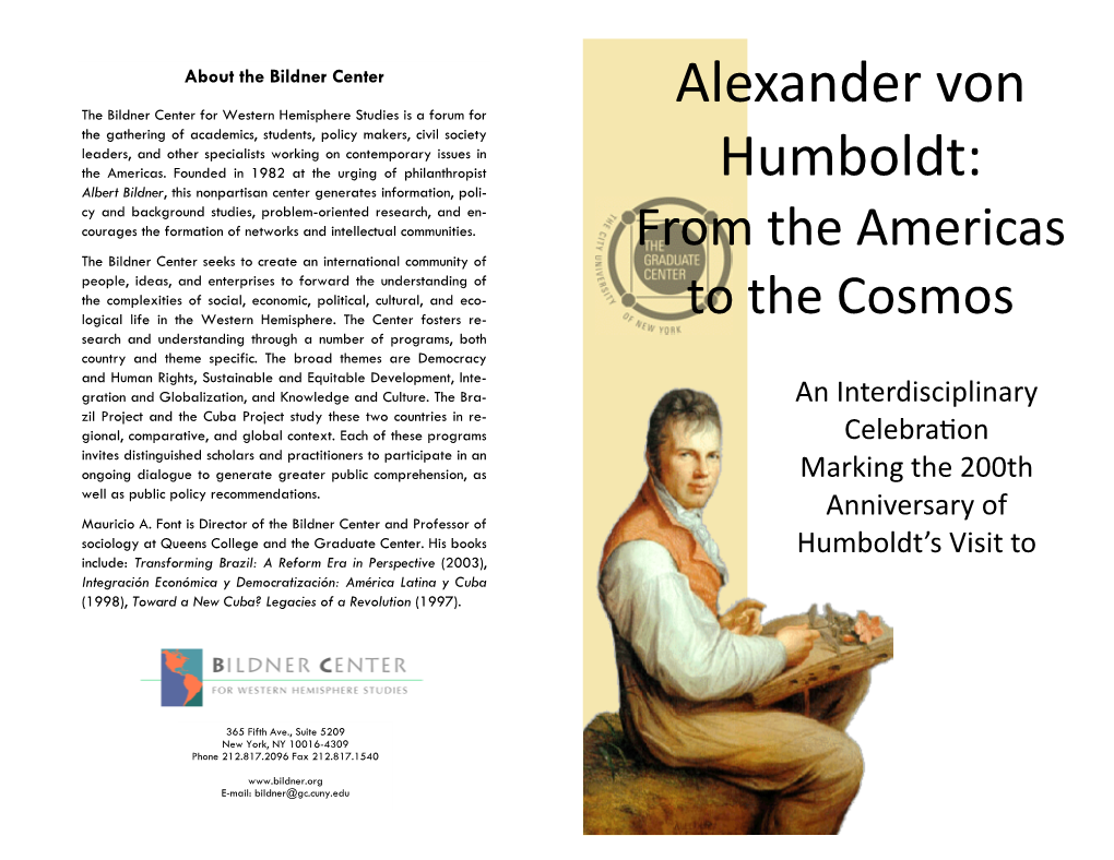 Alexander Von Humboldt