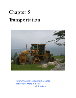 Chapter 5 Transportation